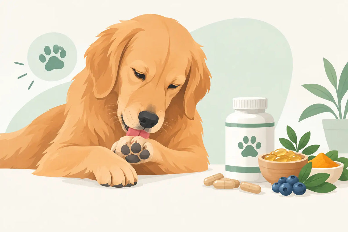 Dog Paw Licking Supplements: What Helps?