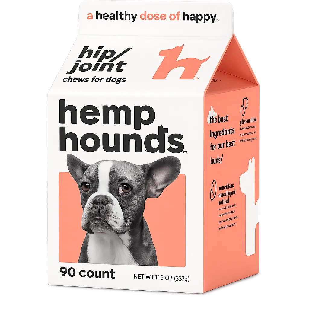 Hemp Hounds hip & joint chews carton